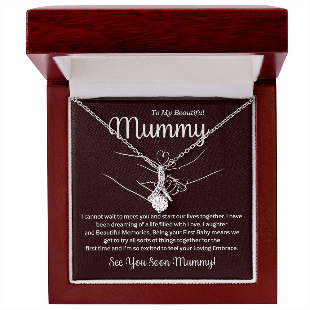 To My Mummy Necklace – Baby Bump Gift for First Baby