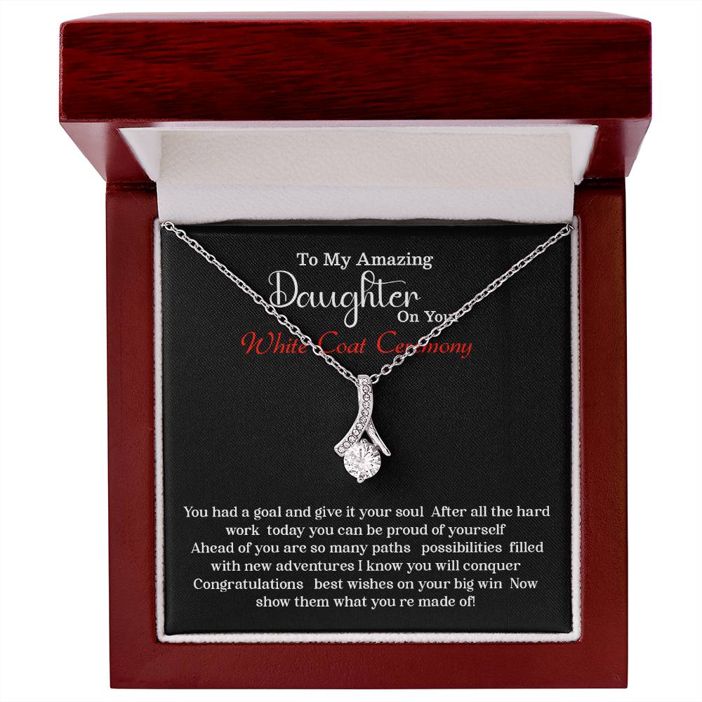 White Coat Ceremony Necklace – Gift for Daughter from Parents