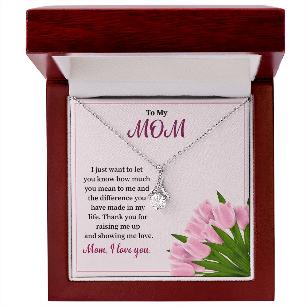 Gift for Mom from Daughter – Necklace with Message Card
