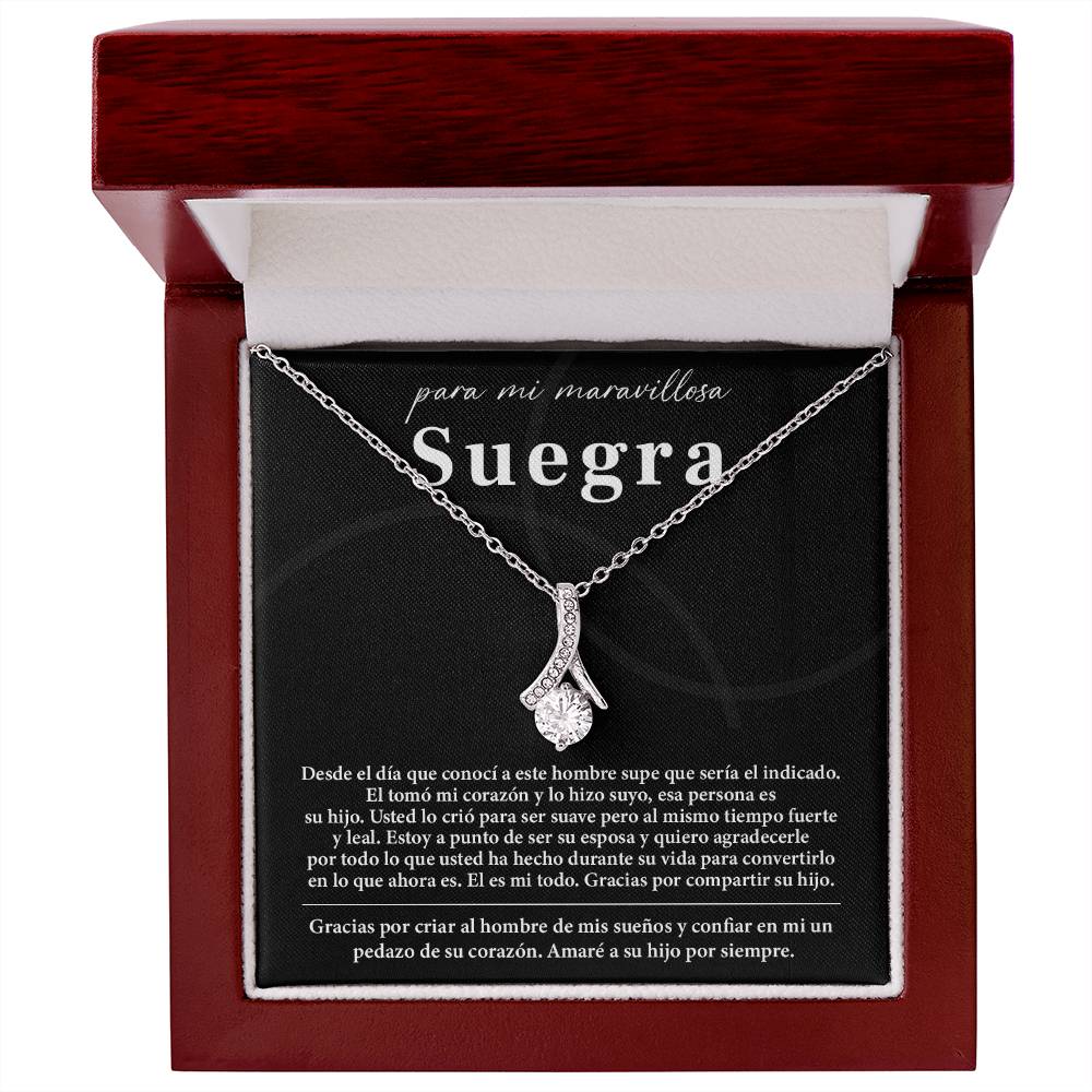 Collar Para Mi Maravillosa Suegra Regalo De Bodas Sincero De Su Hijo Regalo De Bodas Para Suegra Joyas Sentimentales Para Suegra Regalo Especial Para La Mamá Del Novio Regalo Significativo Para La Madre Del Novio Recuerdo Del Día De La Boda De La Suegra