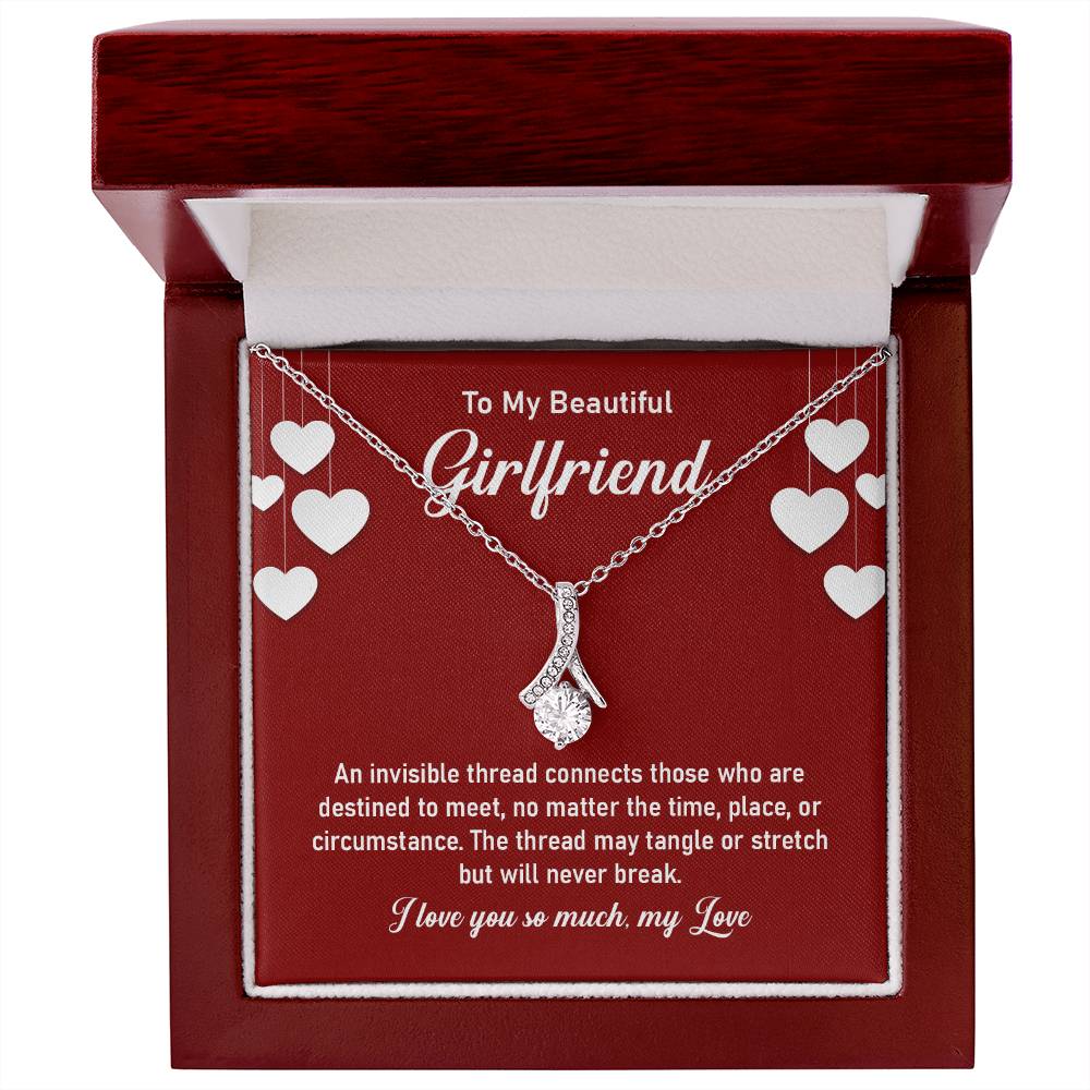Beautiful Girlfriend Love Necklace with Message Card