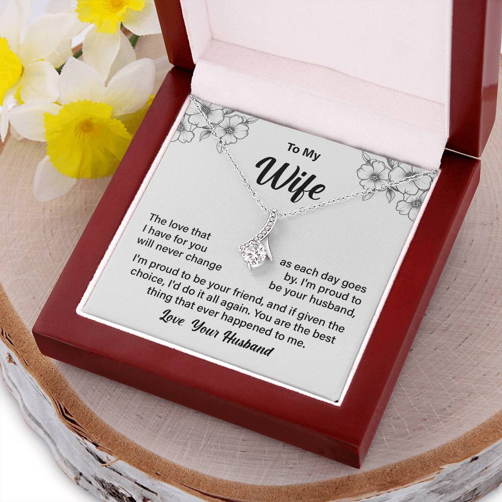 Necklace Gift for Wife from Husband with Gift Box