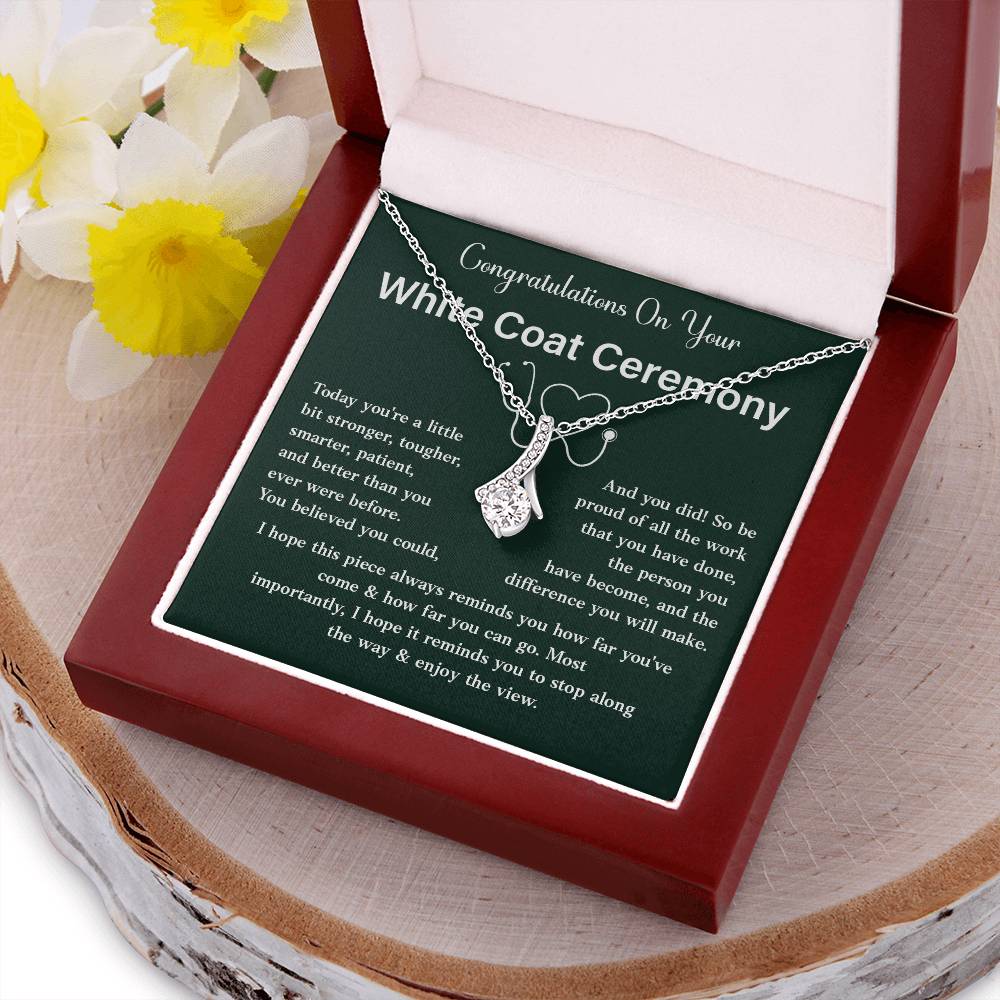 Congratulations On Your White Coat Ceremony Congratulations Necklace Stronger And Smarter Necklace Meaningful Gift For Graduates Motivational Jewelry Personal Growth Jewelry Best Wishes Necklace Enjoy The View Necklace