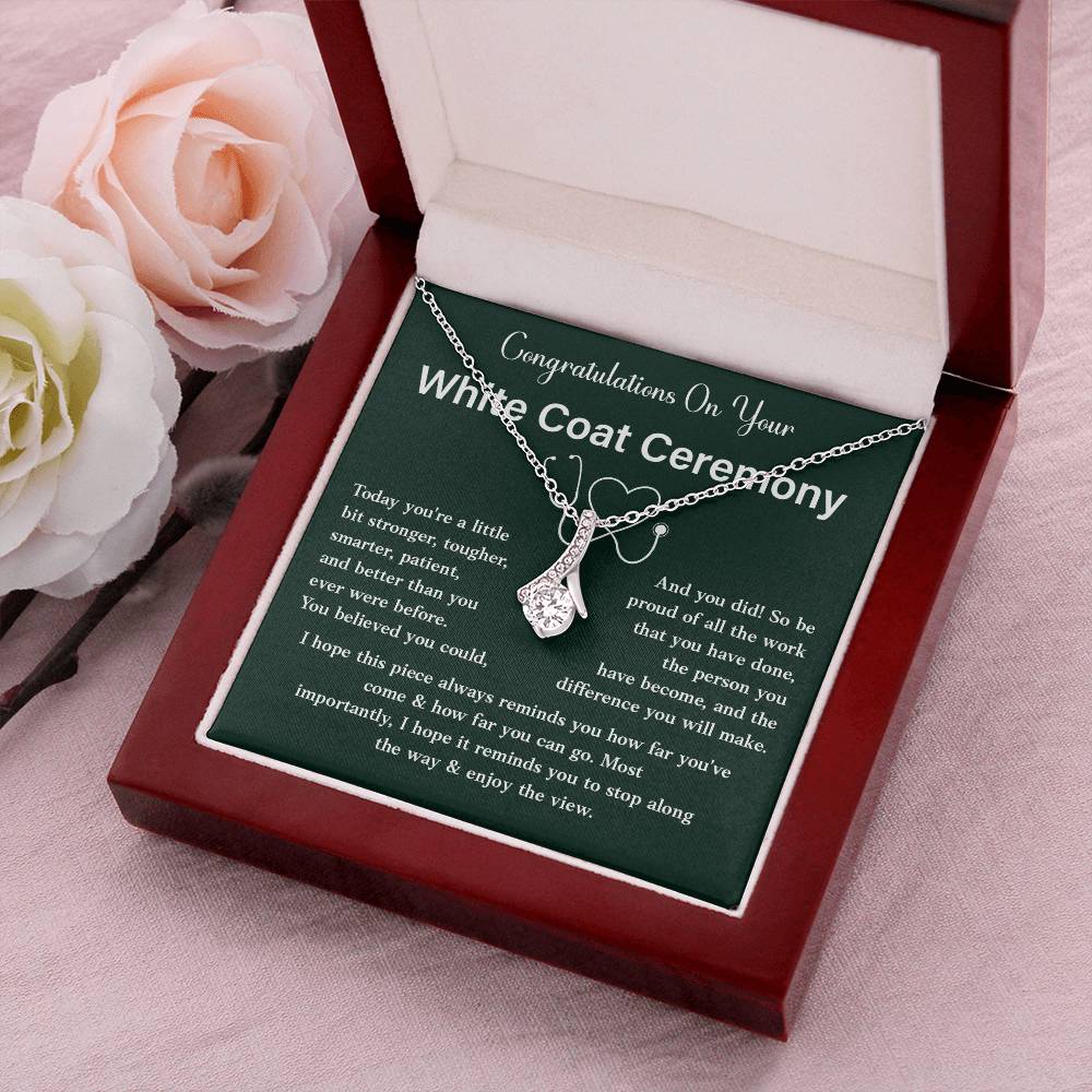 Congratulations On Your White Coat Ceremony Congratulations Necklace Stronger And Smarter Necklace Meaningful Gift For Graduates Motivational Jewelry Personal Growth Jewelry Best Wishes Necklace Enjoy The View Necklace