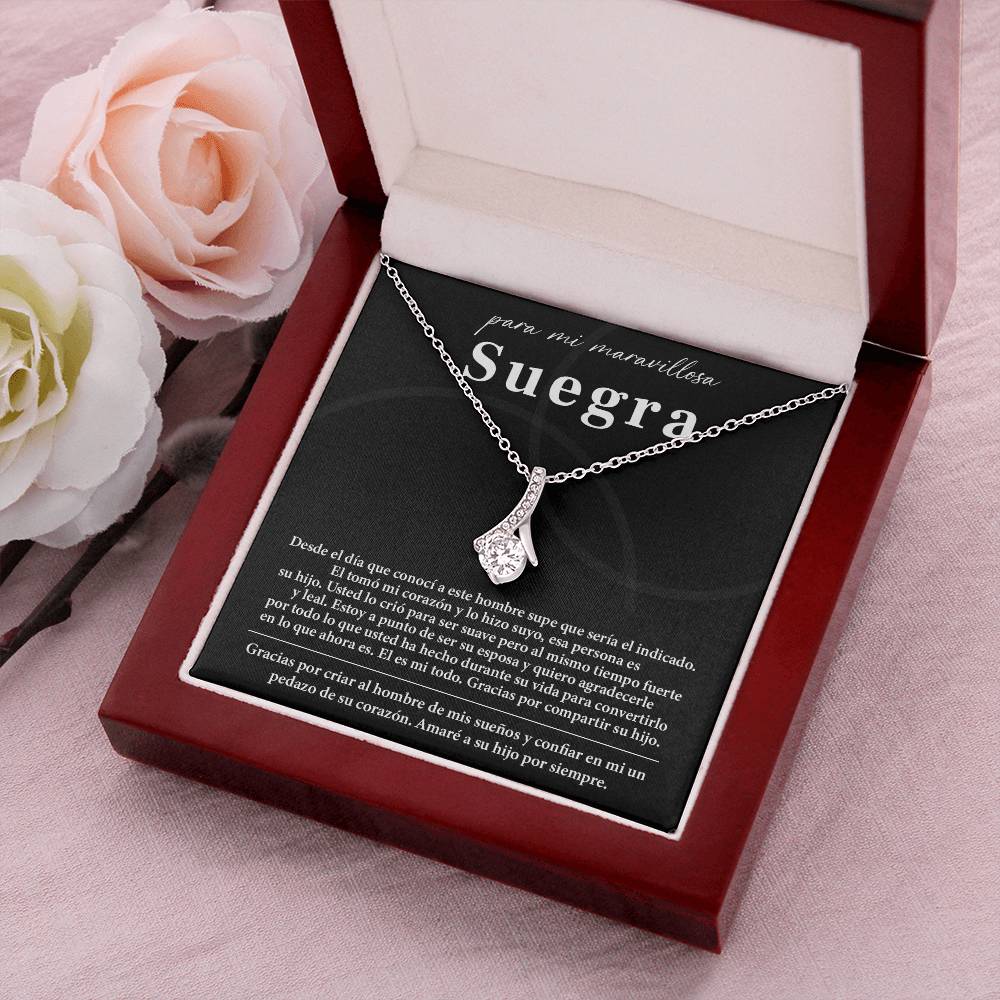 Collar Para Mi Maravillosa Suegra Regalo De Bodas Sincero De Su Hijo Regalo De Bodas Para Suegra Joyas Sentimentales Para Suegra Regalo Especial Para La Mamá Del Novio Regalo Significativo Para La Madre Del Novio Recuerdo Del Día De La Boda De La Suegra