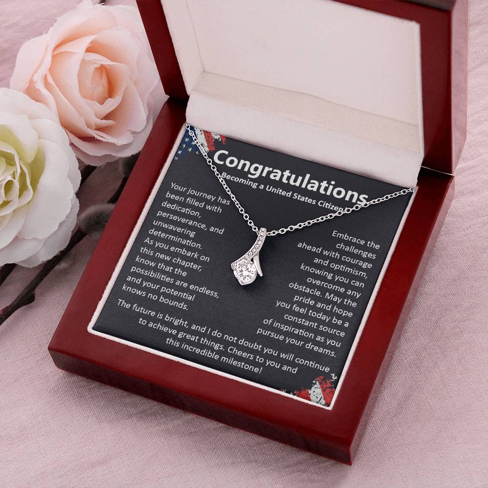 Congratulations On Becoming A United States Citizen Congratulations On Citizenship Proud New Citizen Gift Celebratory Jewelry For New Citizens Supportive Gift For New Citizens Life Journey Jewelry Personalized Gift For Citizens Hope And Pride Jewelry