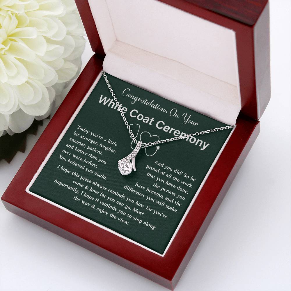 Congratulations On Your White Coat Ceremony Congratulations Necklace Stronger And Smarter Necklace Meaningful Gift For Graduates Motivational Jewelry Personal Growth Jewelry Best Wishes Necklace Enjoy The View Necklace