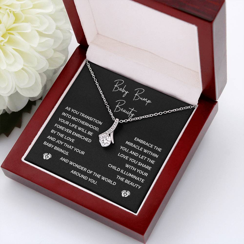 Baby Bump Beauty, Best Necklace Gift For Expecting Mother Necklace With Heartfelt Message Thoughtful Necklace Gift For New Mom Best Mother’s Day Necklace Gift For Mom-to-be Pregnancy Journey Necklace Gift Thoughtful Gift Necklace