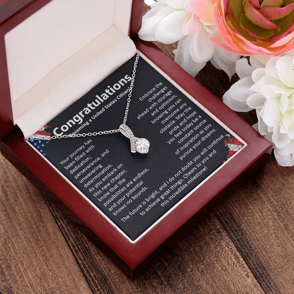 Congratulations On Becoming A United States Citizen Congratulations On Citizenship Proud New Citizen Gift Celebratory Jewelry For New Citizens Supportive Gift For New Citizens Life Journey Jewelry Personalized Gift For Citizens Hope And Pride Jewelry