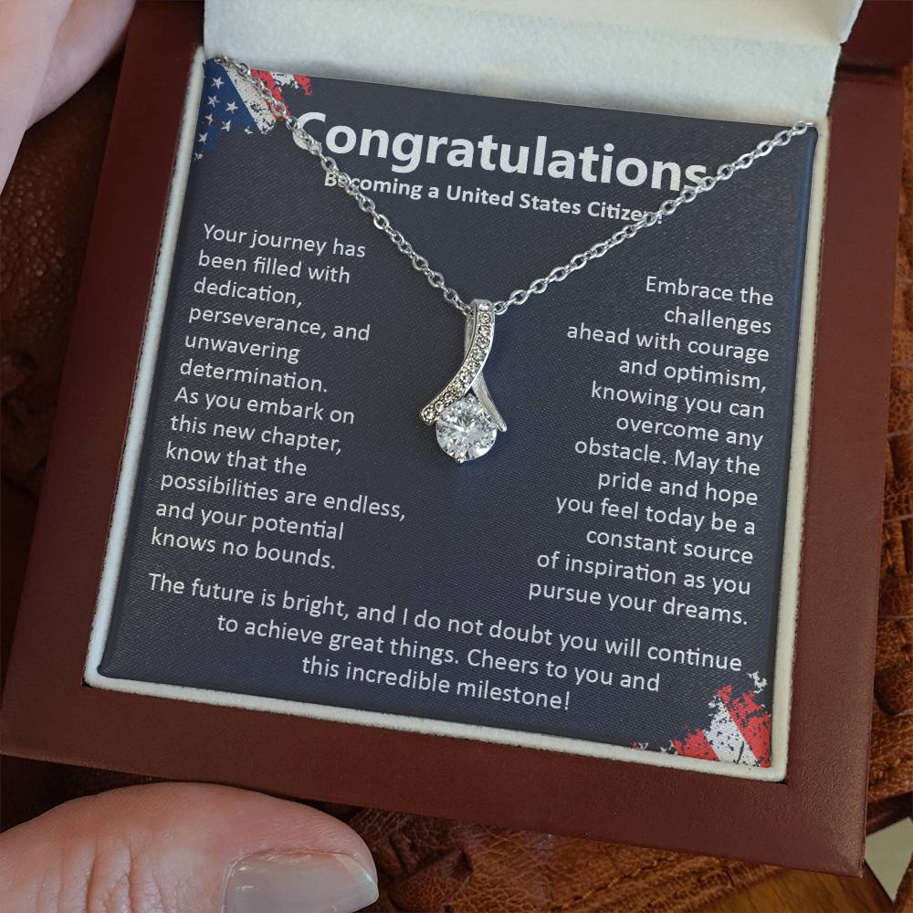 Congratulations On Becoming A United States Citizen Congratulations On Citizenship Proud New Citizen Gift Celebratory Jewelry For New Citizens Supportive Gift For New Citizens Life Journey Jewelry Personalized Gift For Citizens Hope And Pride Jewelry