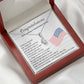 United States Citizenship Gift Necklace With Message Card