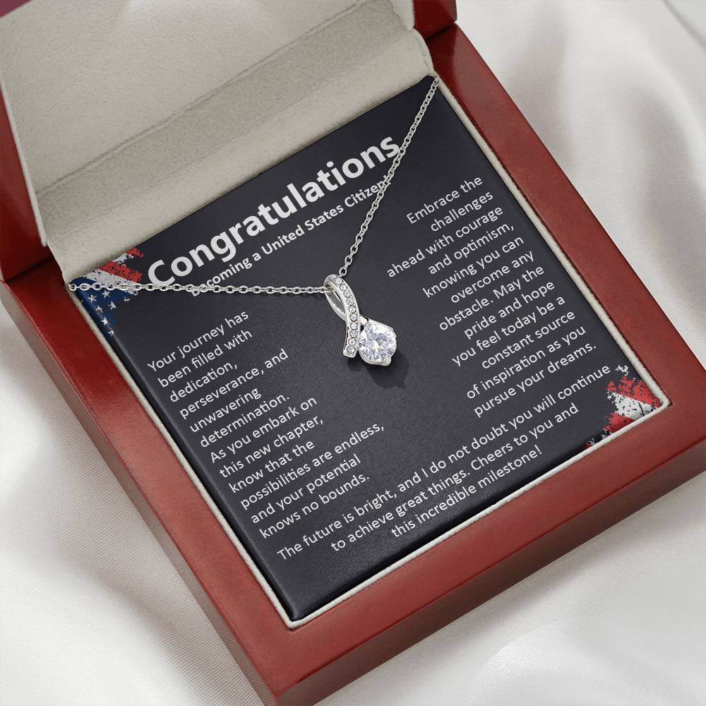 Congratulations On Becoming A United States Citizen Congratulations On Citizenship Proud New Citizen Gift Celebratory Jewelry For New Citizens Supportive Gift For New Citizens Life Journey Jewelry Personalized Gift For Citizens Hope And Pride Jewelry