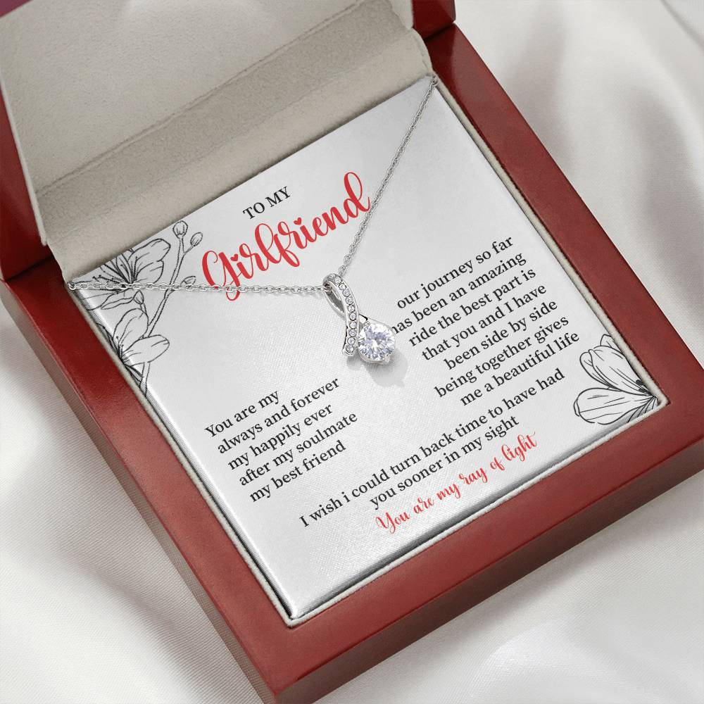 To My Girlfriend - Jewelry Gift with Message Card