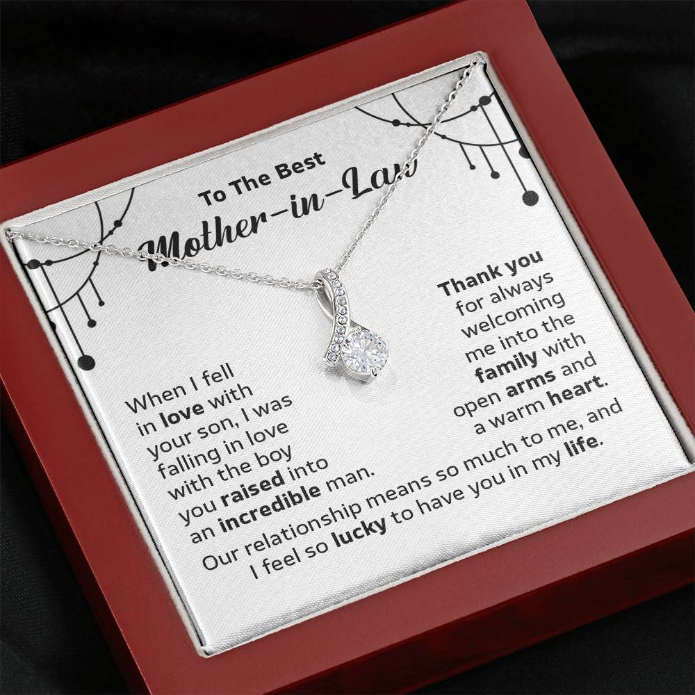 To the best Mother in law when i fell in love with,