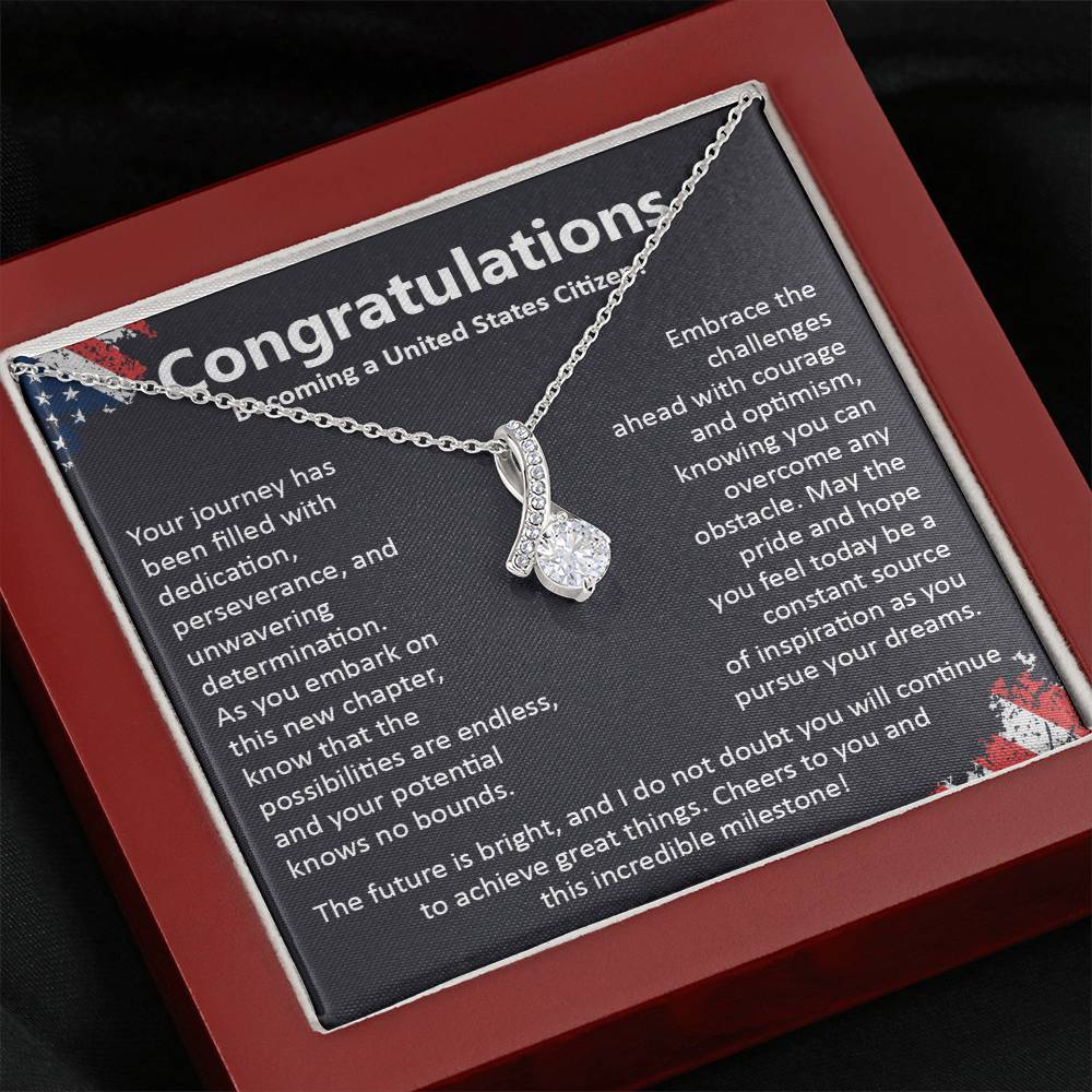 Congratulations On Becoming A United States Citizen Congratulations On Citizenship Proud New Citizen Gift Celebratory Jewelry For New Citizens Supportive Gift For New Citizens Life Journey Jewelry Personalized Gift For Citizens Hope And Pride Jewelry