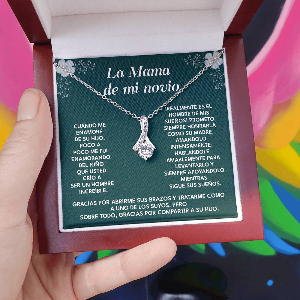 Collar Para La Mamá De Mi Novio Regalo De Agradecimiento Para Suegra Mensaje Emotivo Para La Madre De Mi Novio Agradecimiento Por Criar Al Hombre De Mis Sueños Collar Con Dedicatoria Para Suegra Regalo De Amor Y Gratitud Collar Para La Madre Del Hombre