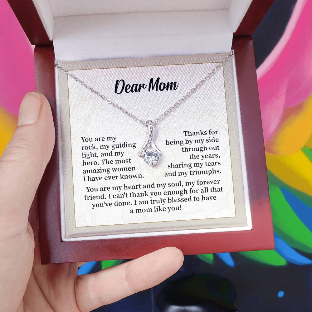 Dear Mom Thank You Necklace Necklace For My Forever Friend Heart And Soul Necklace Necklace Celebrating Our Bond My Amazing Mom Gift Love And Appreciation Gift Necklace Of Endless Devotion