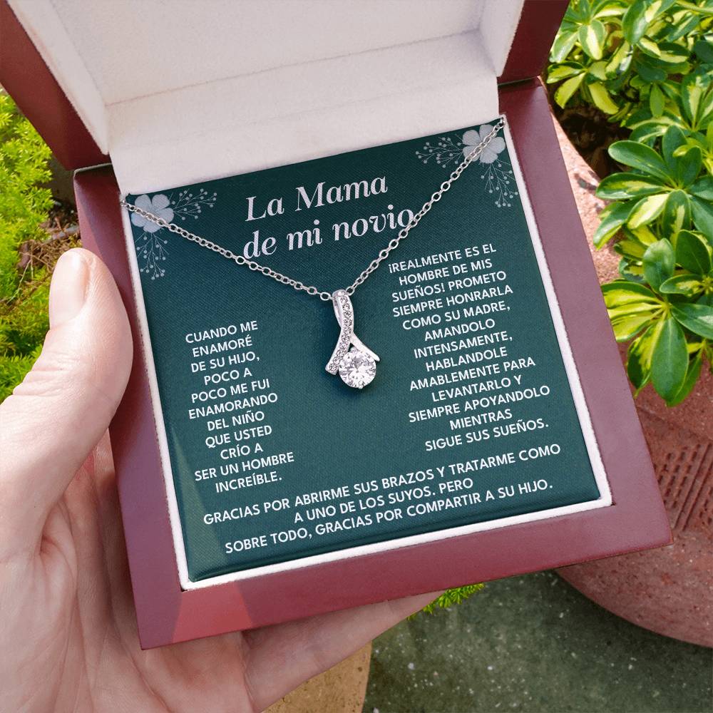 Collar Para La Mamá De Mi Novio Regalo De Agradecimiento Para Suegra Mensaje Emotivo Para La Madre De Mi Novio Agradecimiento Por Criar Al Hombre De Mis Sueños Collar Con Dedicatoria Para Suegra Regalo De Amor Y Gratitud Collar Para La Madre Del Hombre