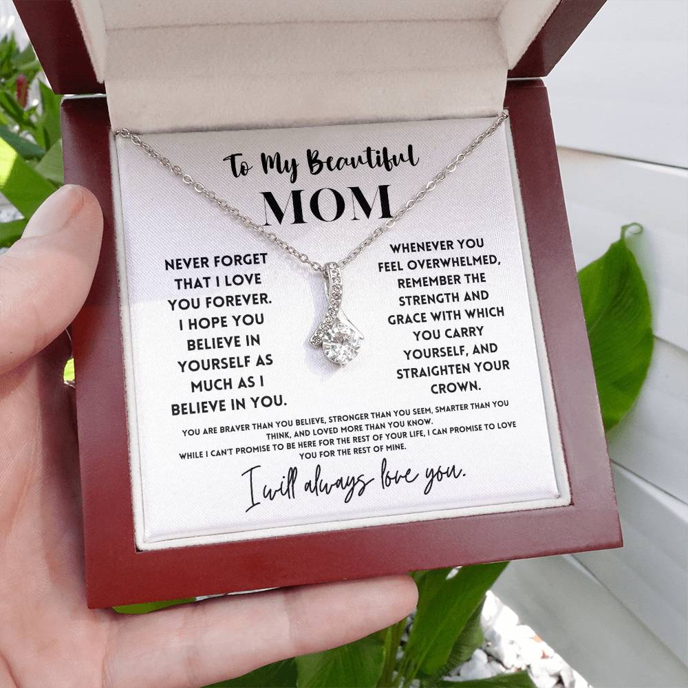 Beautiful Mom Necklace Gift from Daughter or Son