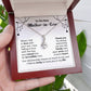 Necklace for Mother-in-Law with & Message Card, Gift Box