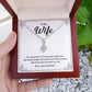 Funny Wife Necklace Gift with Message Card