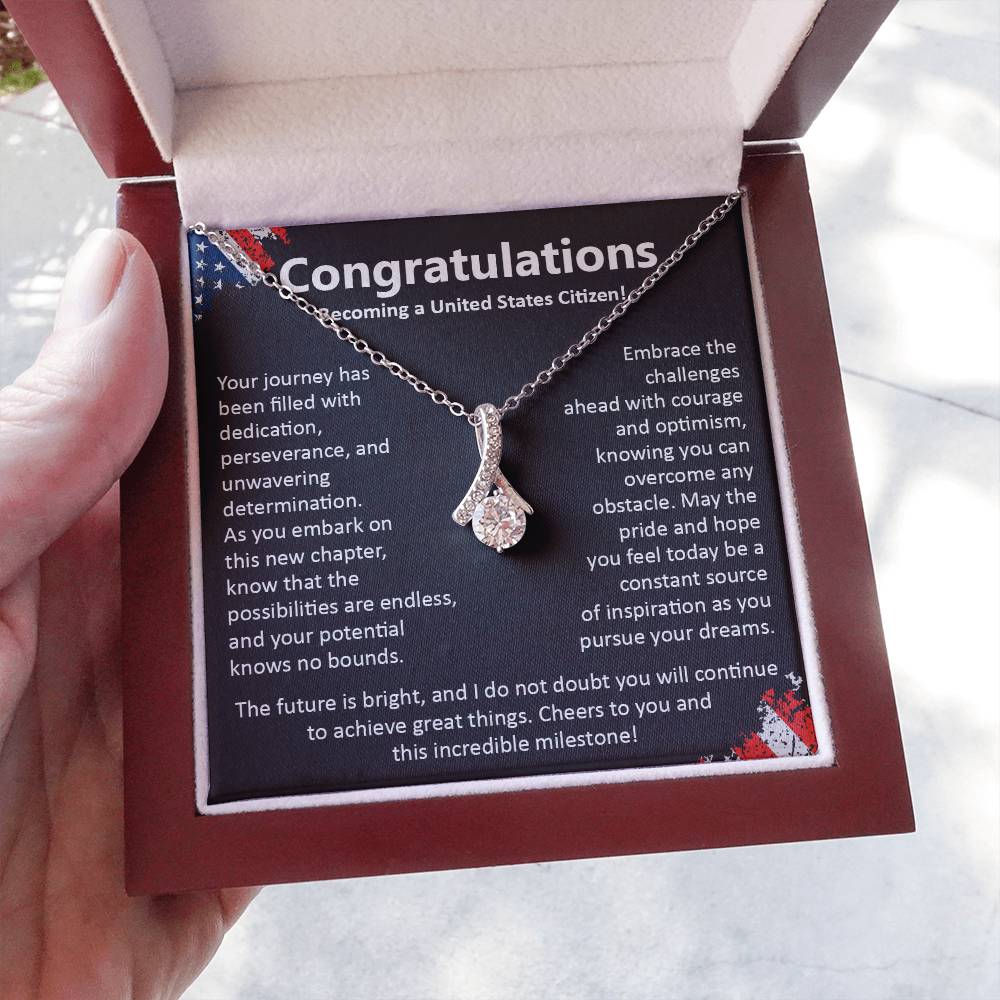 Congratulations On Becoming A United States Citizen Congratulations On Citizenship Proud New Citizen Gift Celebratory Jewelry For New Citizens Supportive Gift For New Citizens Life Journey Jewelry Personalized Gift For Citizens Hope And Pride Jewelry