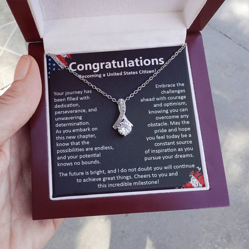 Congratulations On Becoming A United States Citizen Congratulations On Citizenship Proud New Citizen Gift Celebratory Jewelry For New Citizens Supportive Gift For New Citizens Life Journey Jewelry Personalized Gift For Citizens Hope And Pride Jewelry