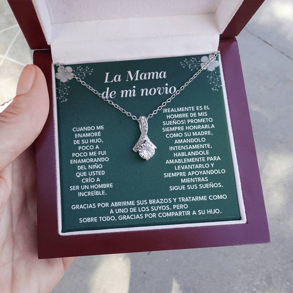 Collar Para La Mamá De Mi Novio Regalo De Agradecimiento Para Suegra Mensaje Emotivo Para La Madre De Mi Novio Agradecimiento Por Criar Al Hombre De Mis Sueños Collar Con Dedicatoria Para Suegra Regalo De Amor Y Gratitud Collar Para La Madre Del Hombre