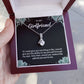 To My Girlfriend Necklace – Jewelry Gift with Message Card