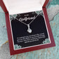 To My Girlfriend Necklace – Jewelry Gift with Message Card