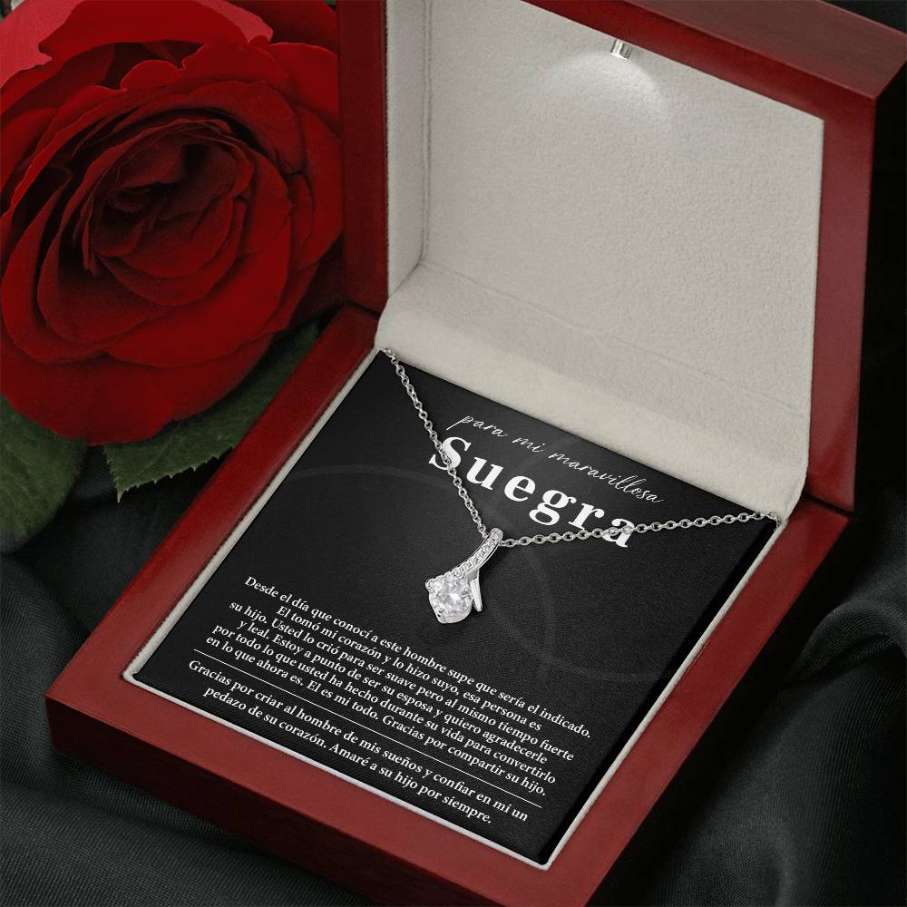 Collar Para Mi Maravillosa Suegra Regalo De Bodas Sincero De Su Hijo Regalo De Bodas Para Suegra Joyas Sentimentales Para Suegra Regalo Especial Para La Mamá Del Novio Regalo Significativo Para La Madre Del Novio Recuerdo Del Día De La Boda De La Suegra