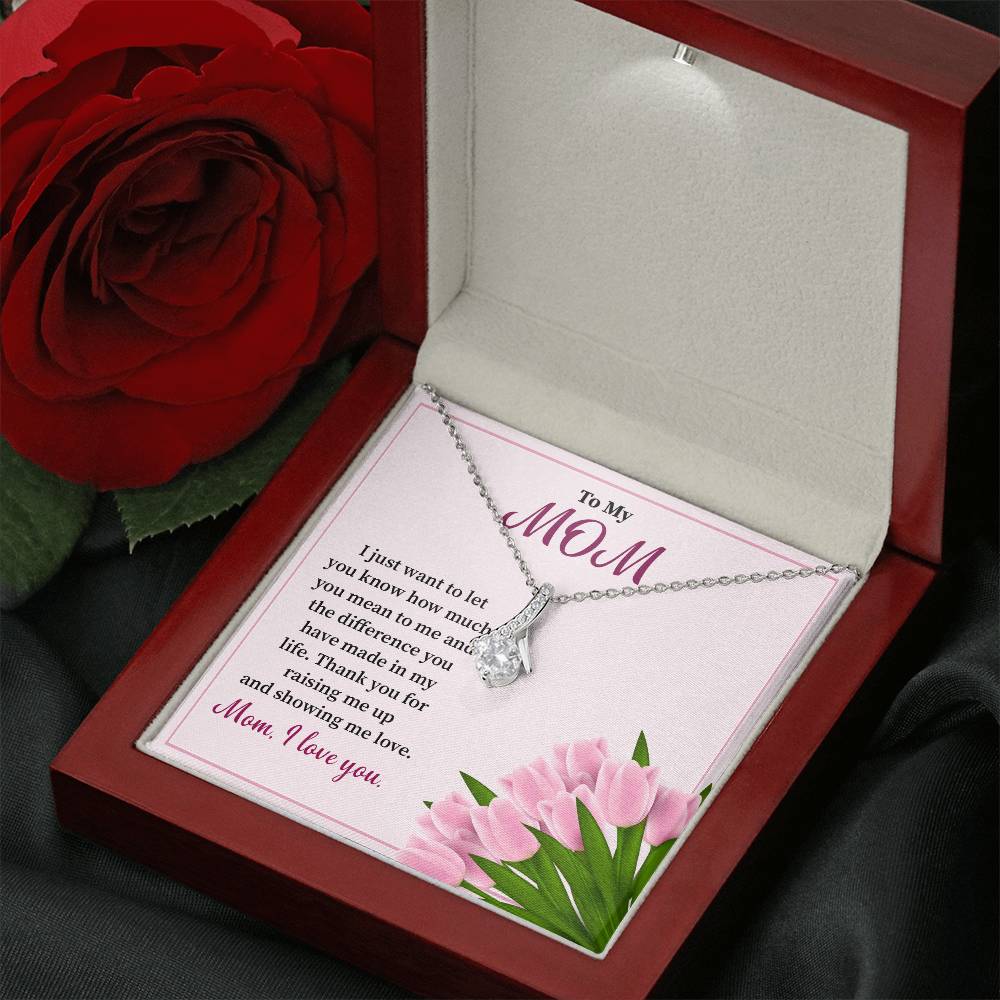 Gift for Mom from Daughter – Necklace with Message Card