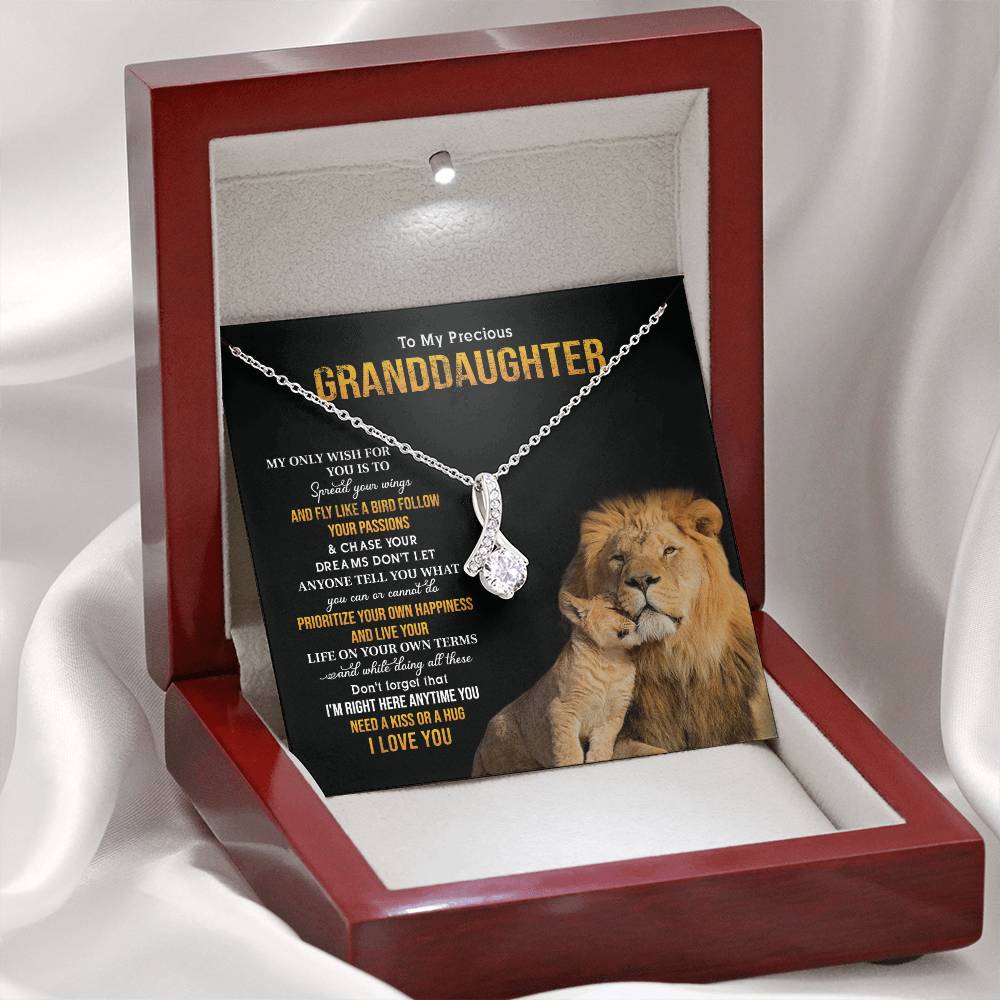 Inspirational Necklace for Granddaughter – Gift from Grandpa