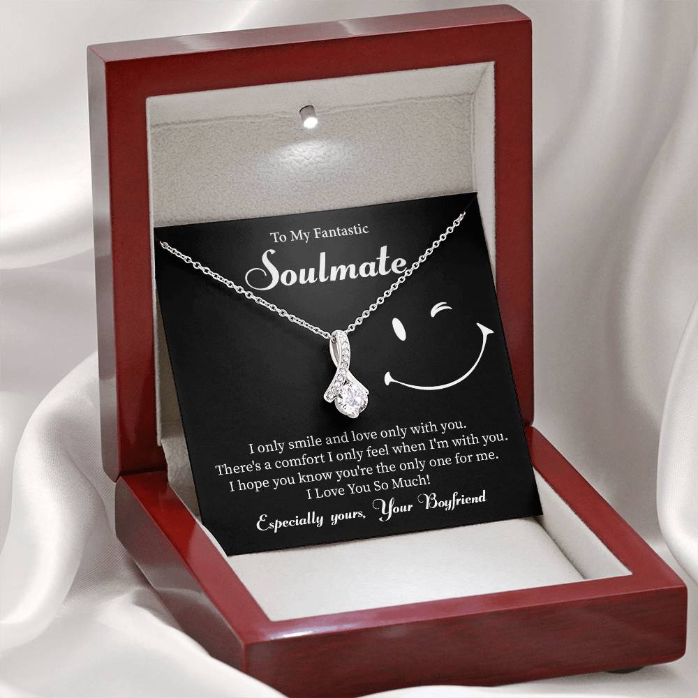 Soulmate Necklace Gift from Boyfriend – Gift Box