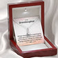 To My Granddaughter Necklace Gift From Grandparents With Message Card