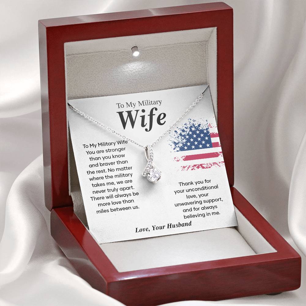 Military Wife Appreciation Gift with Message Card