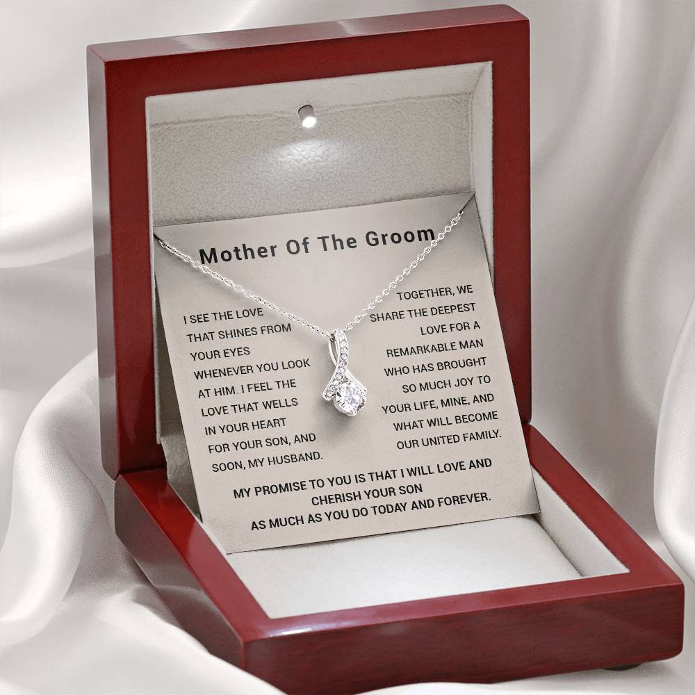 Bride to Groom's Mom Wedding Day Necklace