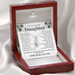 Bonus Daughter Necklace Gift – Encouraging Message Card