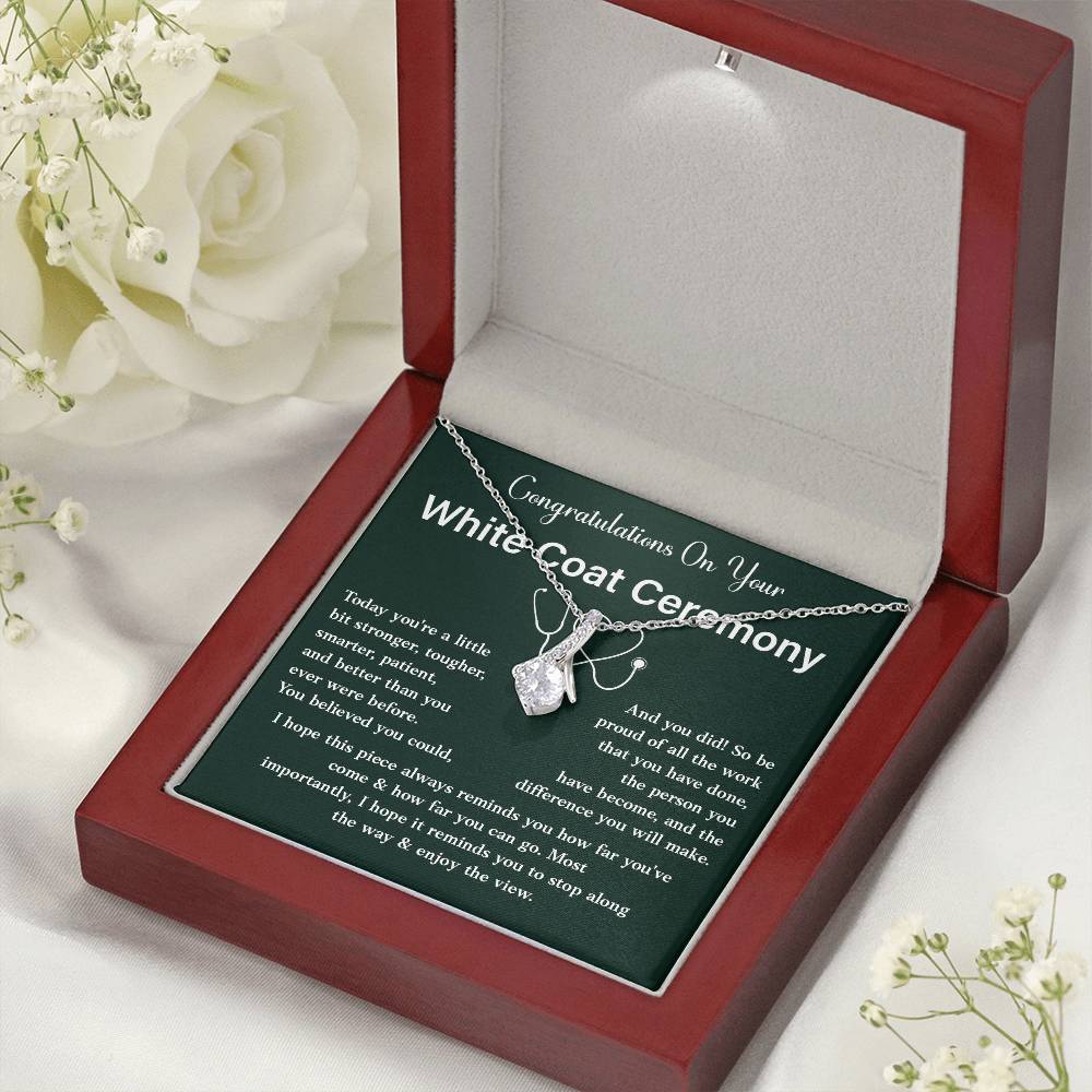 Congratulations On Your White Coat Ceremony Congratulations Necklace Stronger And Smarter Necklace Meaningful Gift For Graduates Motivational Jewelry Personal Growth Jewelry Best Wishes Necklace Enjoy The View Necklace