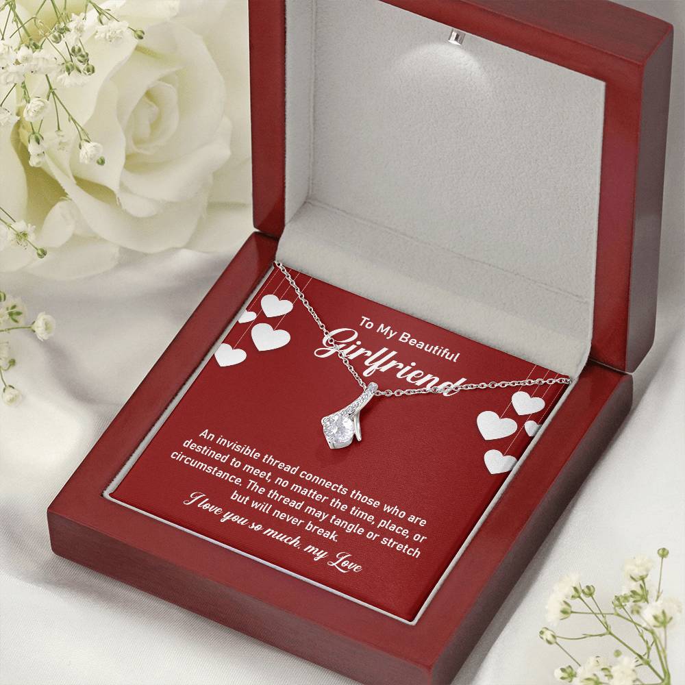 Beautiful Girlfriend Love Necklace with Message Card
