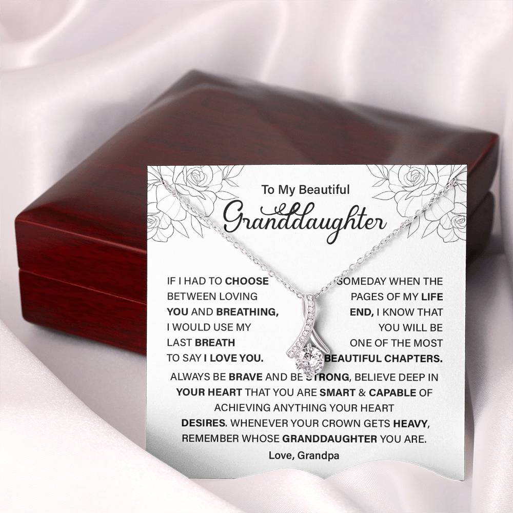 Granddaughter Gift from Grandpa – Empowering Message Card