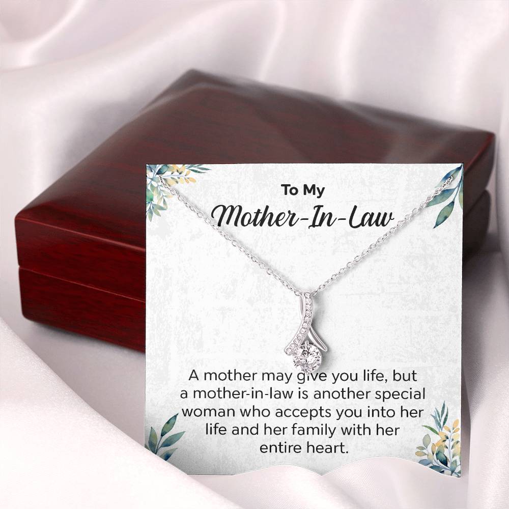 Gift for Mother-in-Law Necklace with Message Card