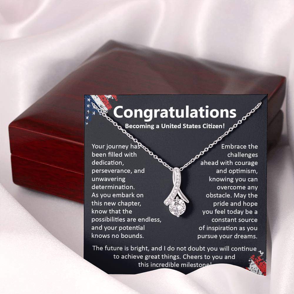 Congratulations On Becoming A United States Citizen Congratulations On Citizenship Proud New Citizen Gift Celebratory Jewelry For New Citizens Supportive Gift For New Citizens Life Journey Jewelry Personalized Gift For Citizens Hope And Pride Jewelry