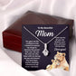 Mom Necklace Gift from Child – I Love You Message Card
