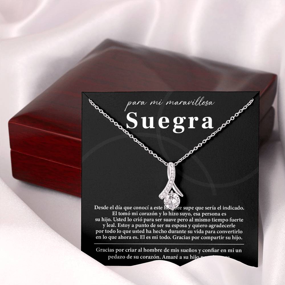 Collar Para Mi Maravillosa Suegra Regalo De Bodas Sincero De Su Hijo Regalo De Bodas Para Suegra Joyas Sentimentales Para Suegra Regalo Especial Para La Mamá Del Novio Regalo Significativo Para La Madre Del Novio Recuerdo Del Día De La Boda De La Suegra