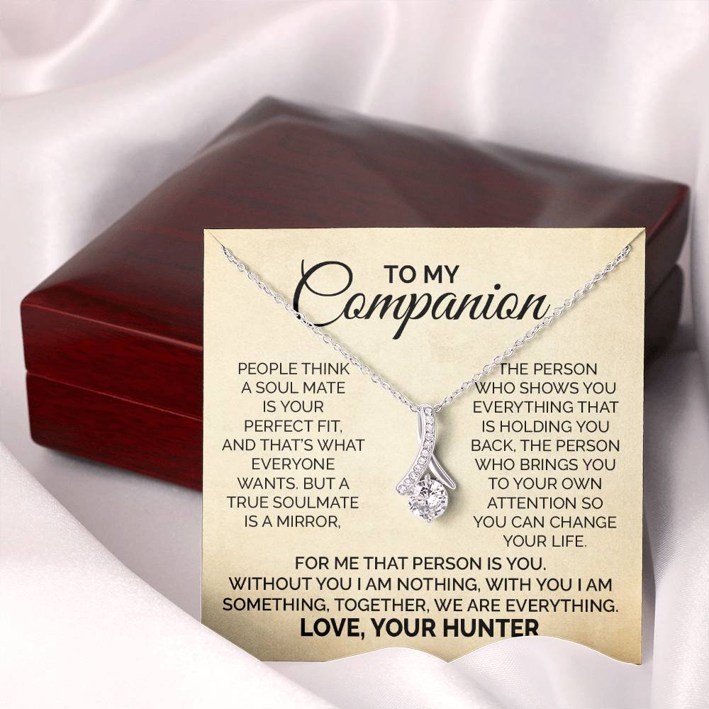 Hunter to Wife Soulmate Necklace Gift With Message Card