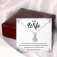 Funny Wife Necklace Gift with Message Card
