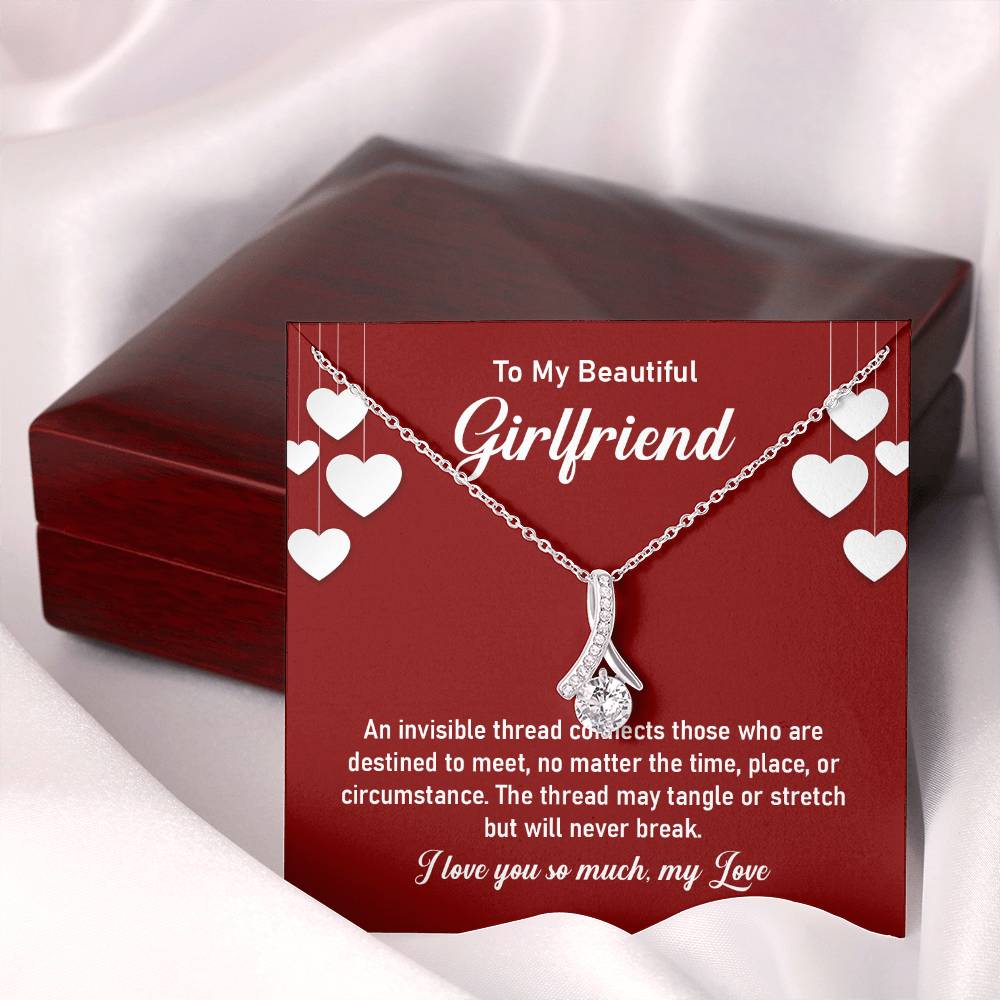 Beautiful Girlfriend Love Necklace with Message Card