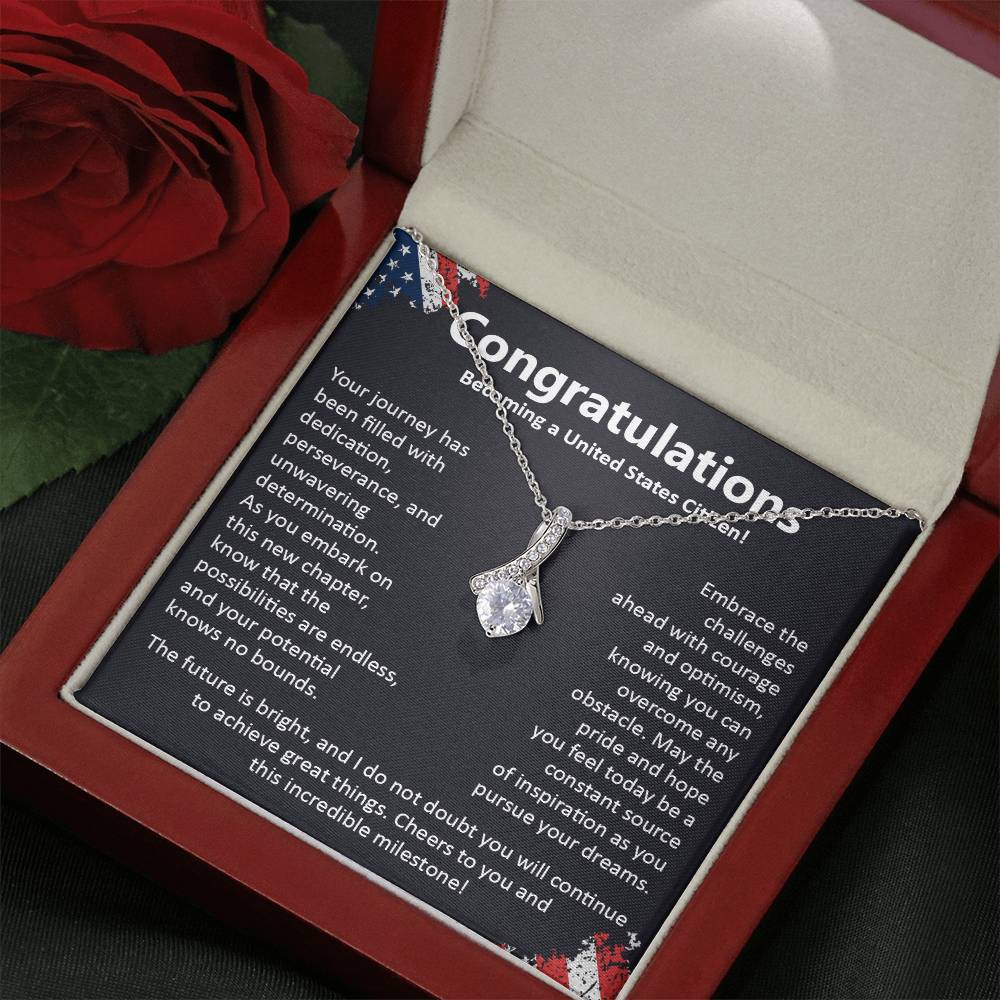 Congratulations On Becoming A United States Citizen Congratulations On Citizenship Proud New Citizen Gift Celebratory Jewelry For New Citizens Supportive Gift For New Citizens Life Journey Jewelry Personalized Gift For Citizens Hope And Pride Jewelry