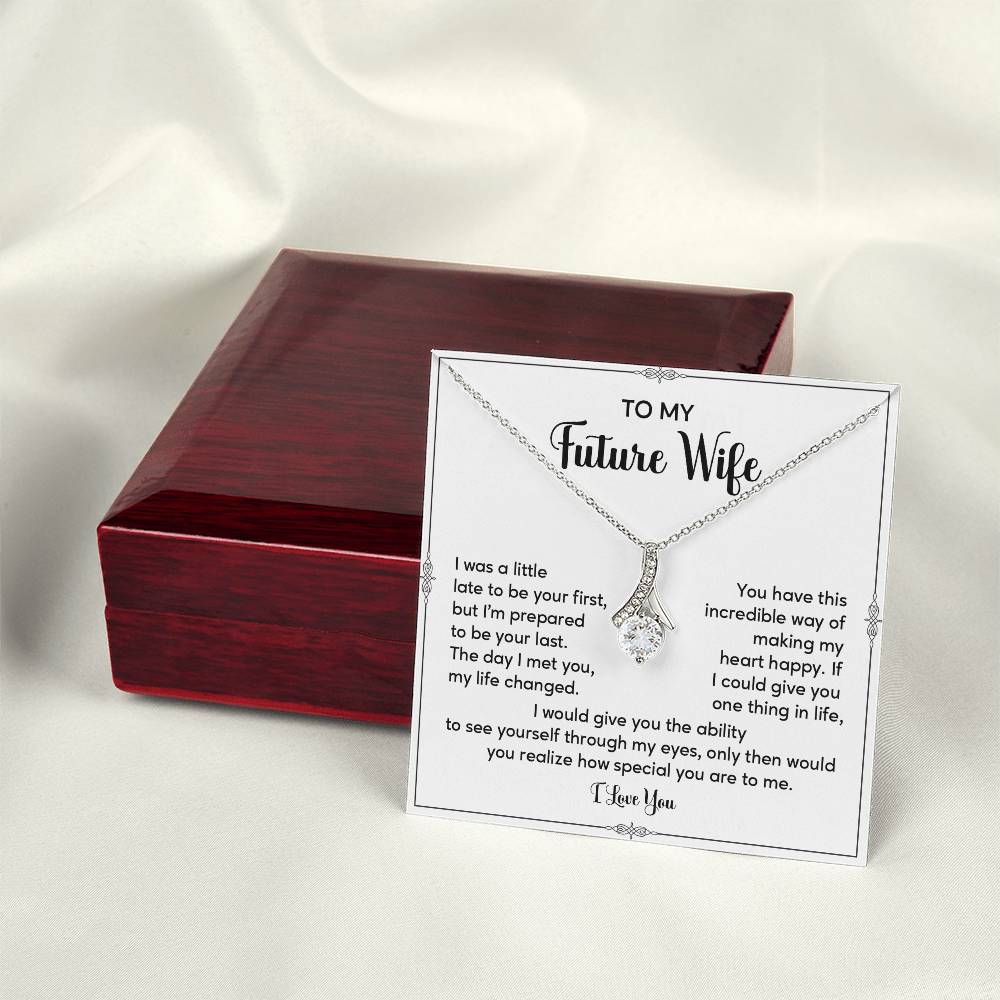 Future Wife Necklace Gift with Sentimental Message Card